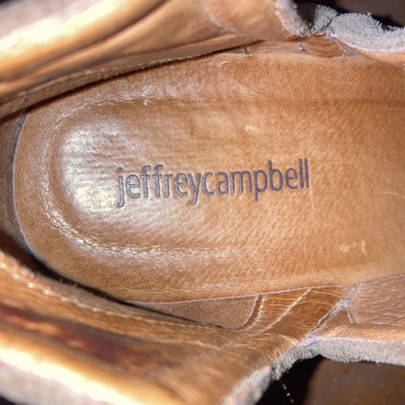 Jeffrey Campbell Taggart Taupe Open Weave Ankle Bootie - Size 11 - Picture 5 of 6